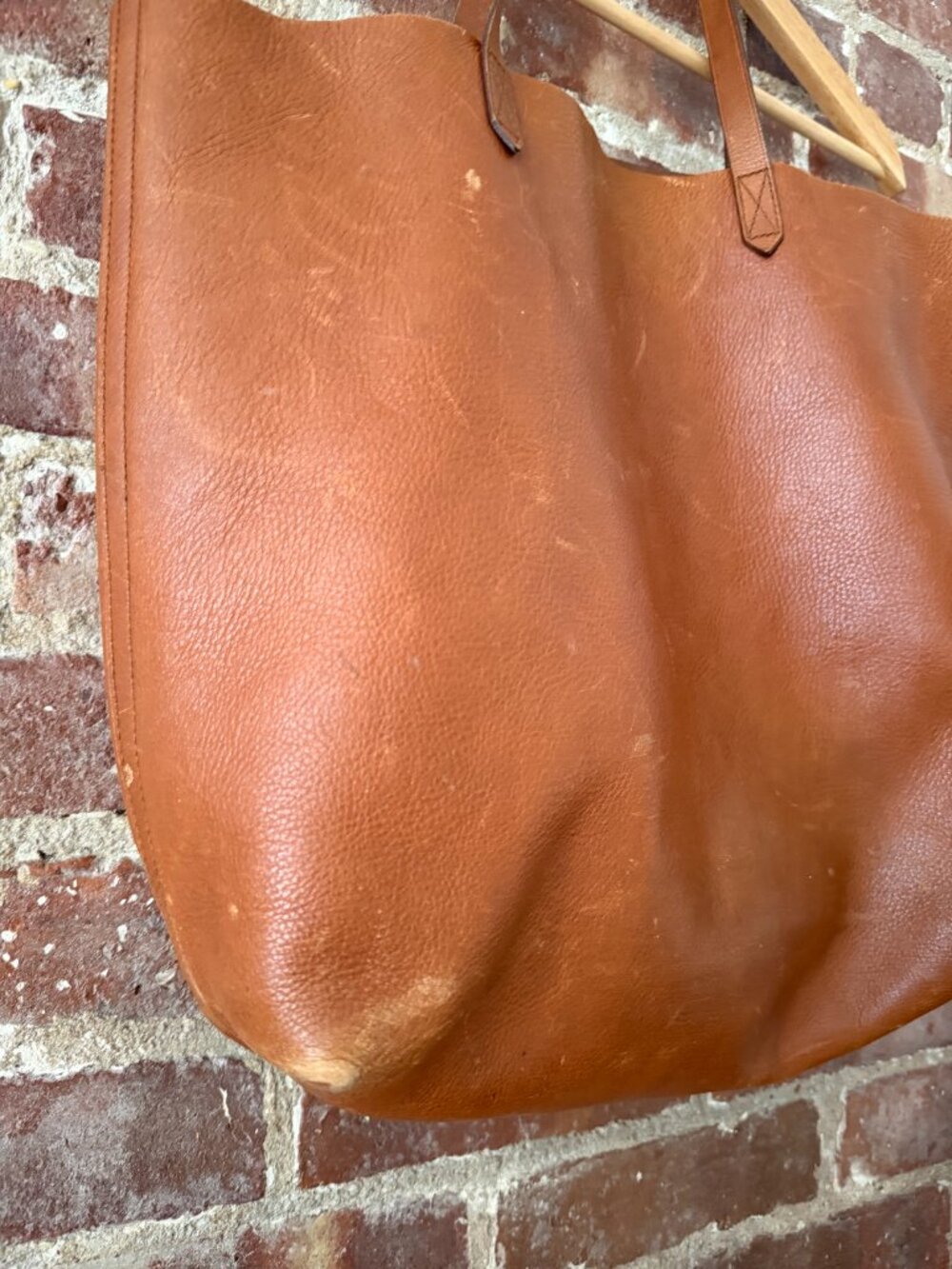 Madewell The Transport Tote Cognac Brown Leather Large Shoulder Bag - Picture 2 of 4